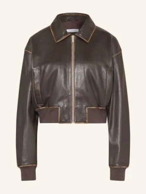 Mrs & Hugs Skórzana Kurtka braun