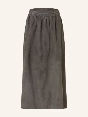 Mrs & Hugs Skórzana Spódnica grau