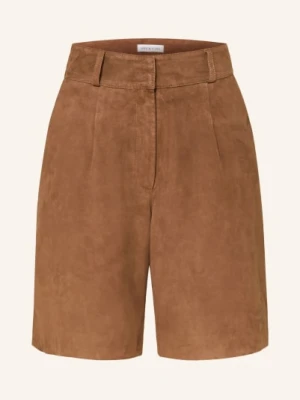 Mrs & Hugs Skórzane Szorty braun