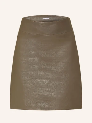 Mrs & Hugs Spódnica Skórzana beige