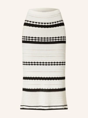 Mrs & Hugs Spódnica Z Dzianiny weiss