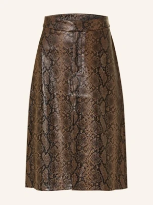 Mrs & Hugs Spódnica Z Imitacji Skóry braun
