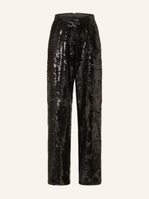 Mrs & Hugs Spodnie Marlena Z Cekinami schwarz