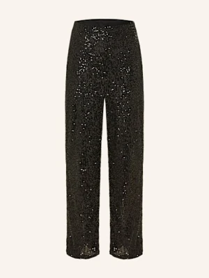 Mrs & Hugs Spodnie Marlena Z Cekinami schwarz