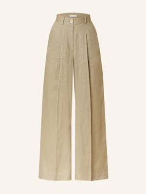 Mrs & Hugs Spodnie Marlena Z Lnu gruen