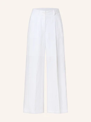 Mrs & Hugs Spodnie Marlena Z Lnu weiss