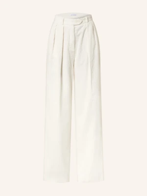 Mrs & Hugs Spodnie Marlena Ze Sztruksu weiss