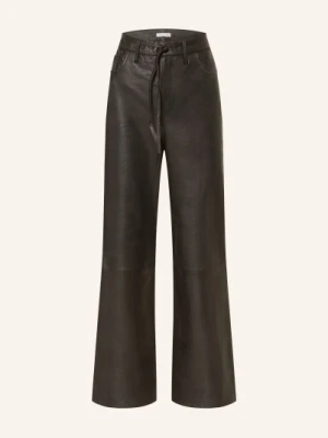 Mrs & Hugs Spodnie Skórzane braun