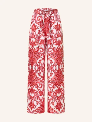 Mrs & Hugs Spodnie Z Jedwabiu rot