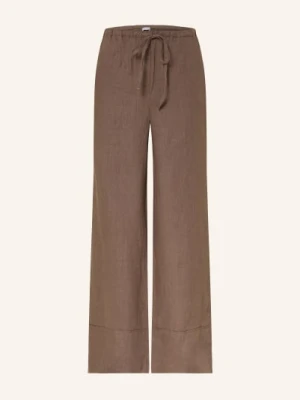 Mrs & Hugs Spodnie Marlene Z Lnu beige