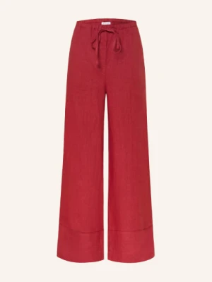 Mrs & Hugs Spodnie Marlene Z Lnu rot