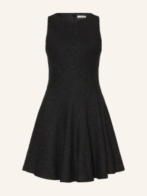 Mrs & Hugs Sukienka Koktajlowa Z Tweedu Z Błyszczącą Nicią schwarz