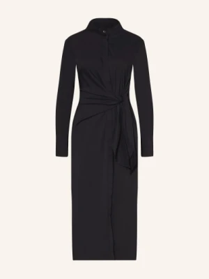 Mrs & Hugs Sukienka Koszulowa W Stylu Kopertowym schwarz