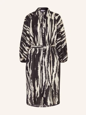 Mrs & Hugs Sukienka Koszulowa Z Lnu schwarz