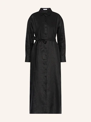 Mrs & Hugs Sukienka Koszulowa Z Lnu schwarz
