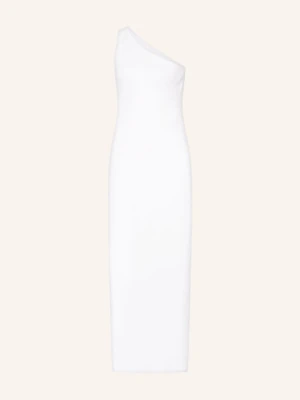 Mrs & Hugs Sukienka Na Jedno Ramię Z Lnu weiss