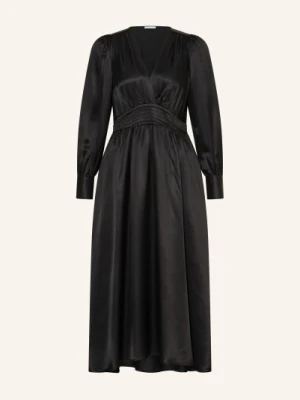 Mrs & Hugs Sukienka Satynowa schwarz