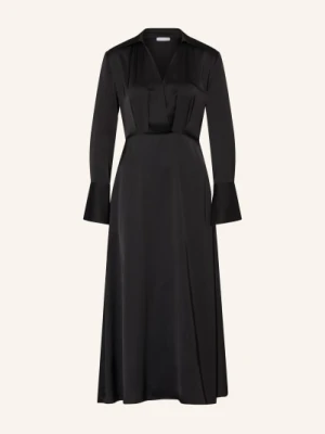 Mrs & Hugs Sukienka Satynowa schwarz