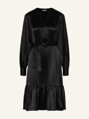 Mrs & Hugs Sukienka Satynowa schwarz