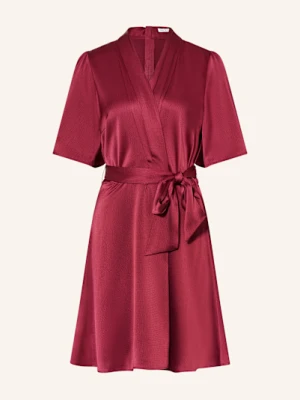 Mrs & Hugs Sukienka Satynowa W Stylu Kopertowym rot