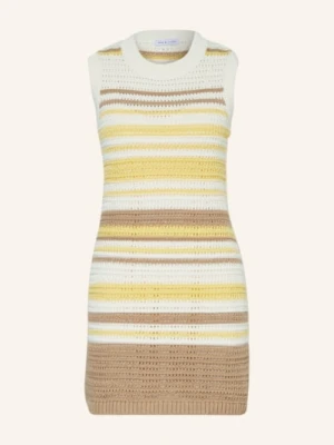 Mrs & Hugs Sukienka Z Dzianiny beige
