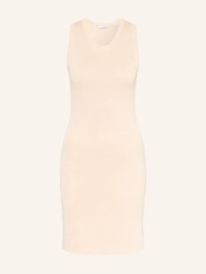 Mrs & Hugs Sukienka Z Dzianiny beige