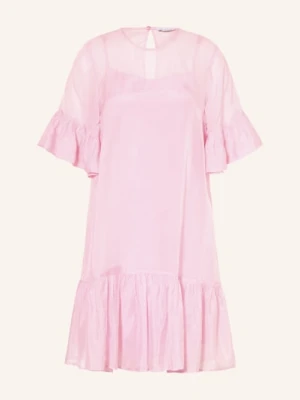 Mrs & Hugs Sukienka Z Falbanami pink