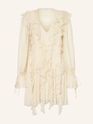 Mrs & Hugs Sukienka Z Falbanami weiss