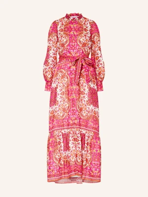 Mrs & Hugs Sukienka Z Falbankami pink