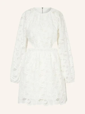 Mrs & Hugs Sukienka Z Koronki Z Wycięciami weiss