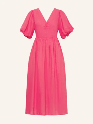 Mrs & Hugs Sukienka Z Lnu pink