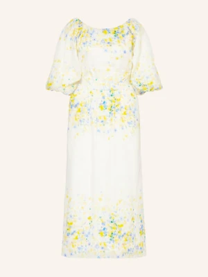 Mrs & Hugs Sukienka Z Lnu Z Wycięciem blau