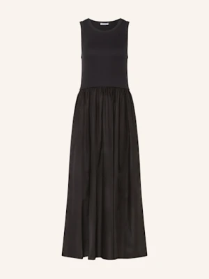 Mrs & Hugs Sukienka Z Mieszanki Materiałów schwarz