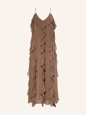 Mrs & Hugs Sukienka Z Falbanami braun