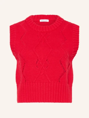 Mrs & Hugs Sweter Bez Rękawów rot
