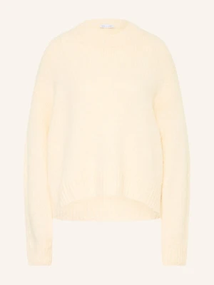 Mrs & Hugs Sweter Oversize Z Alpaki weiss KREMOWY