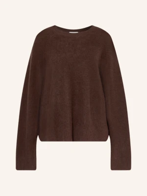 Mrs & Hugs Sweter Oversize Z Kaszmiru braun CIEMNOBRĄZOWY