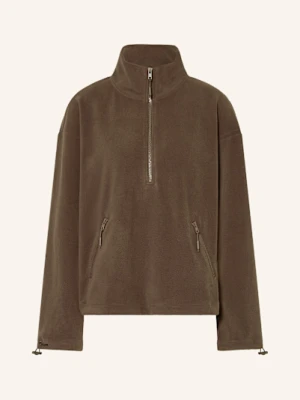 Mrs & Hugs Sweter Typu Troyer Z Polaru braun