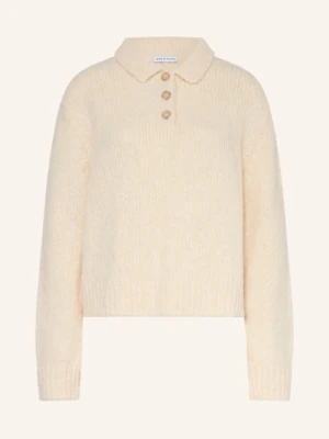 Mrs & Hugs Sweter Z Dodatkiem Alpaki weiss