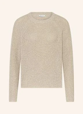 Mrs & Hugs Sweter Z Dodatkiem Lnu beige