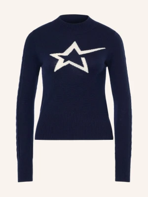 Mrs & Hugs Sweter Z Kaszmiru blau