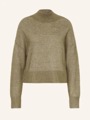 Mrs & Hugs Sweter Z Moheru gruen KHAKI