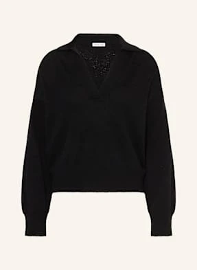 Mrs & Hugs Sweter Z Wełny Merino schwarz