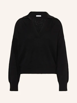 Mrs & Hugs Sweter Z Wełny Merino schwarz