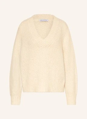 Mrs & Hugs Sweter Z Wełny Merino weiss