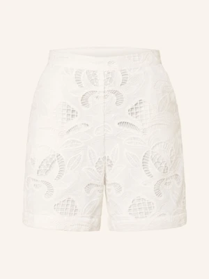 Mrs & Hugs Szorty Z Koronki Ażurowej weiss