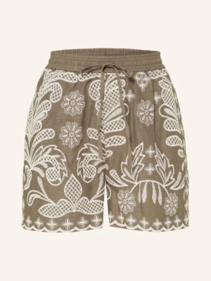 Mrs & Hugs Szorty Z Lnem gruen