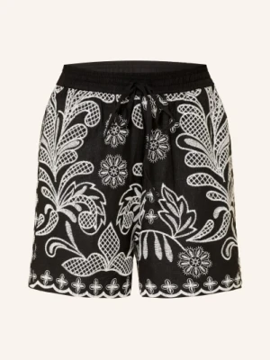 Mrs & Hugs Szorty Z Lnem schwarz