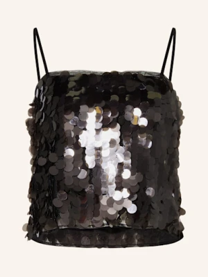 Mrs & Hugs Top Z Cekinami schwarz