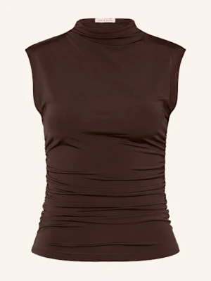 Mrs & Hugs Top Z Dżerseju braun